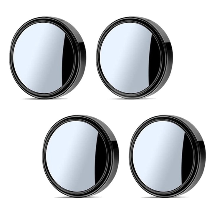 Комплект от 4 изпъкнали спомагателни огледала за слепи зони, WELUOT, 50 мм