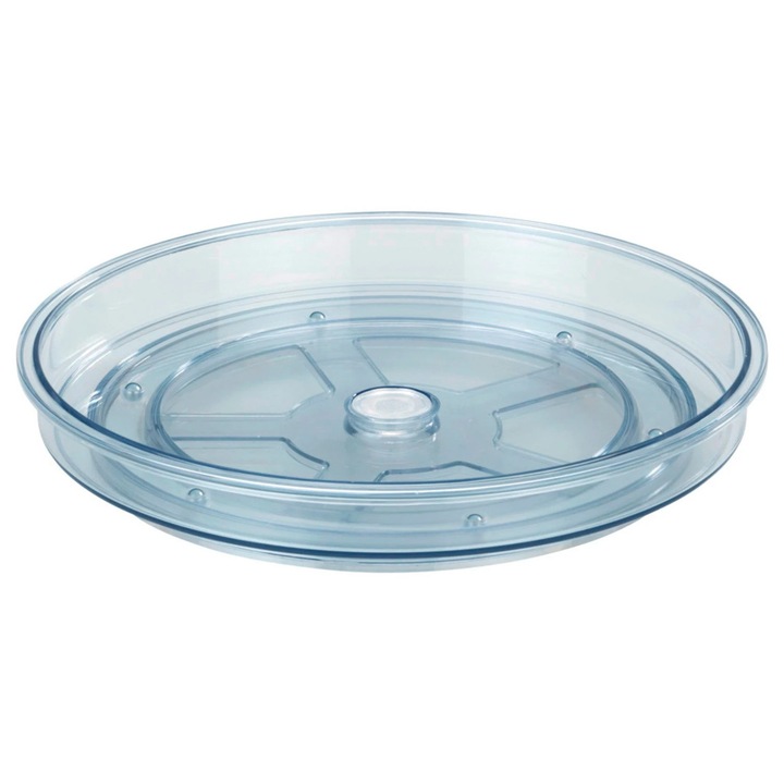 Tava rotativa din plastic reciclat transparent Wenko Victoria 53311100