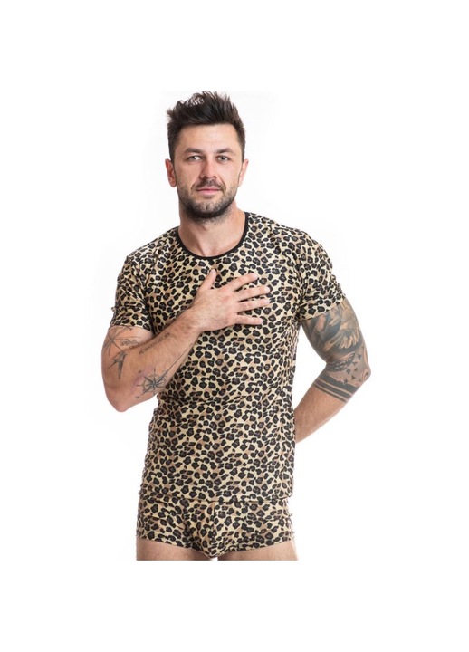 Lenjerie intima barbati, Anais, slip sexy, imprimeu animal, multicolor, microfibra, S INTL