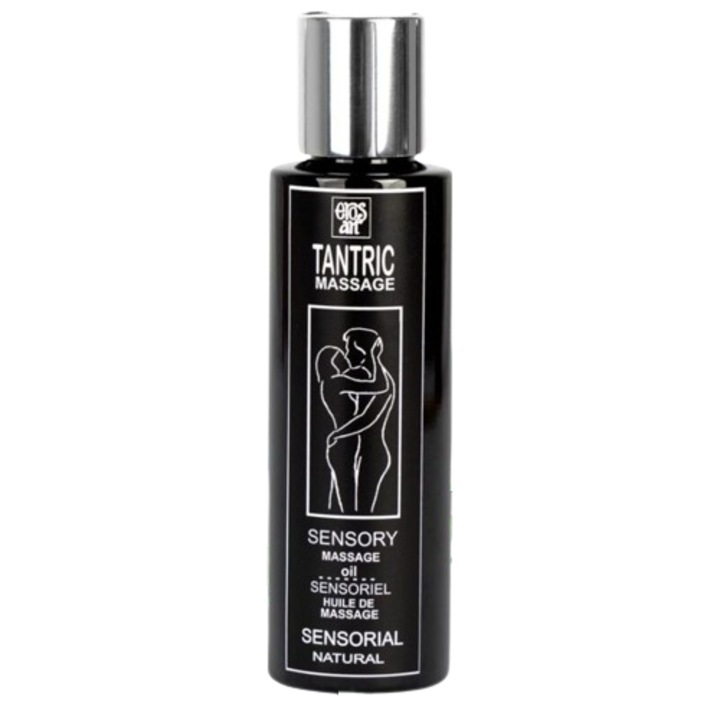 Ulei de masaj tantric natural EROS, 100 ml, cu ulei de piersici si migdale, fara arome adaugate
