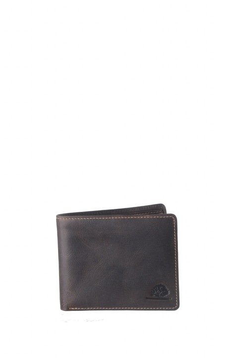 Portofel pentru Barbati, Greenburry, din piele naturala, RFID, maro inchis
