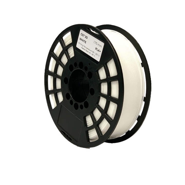 Filament PLA+ GST 3D Alb 1 kg 1, 75 mm