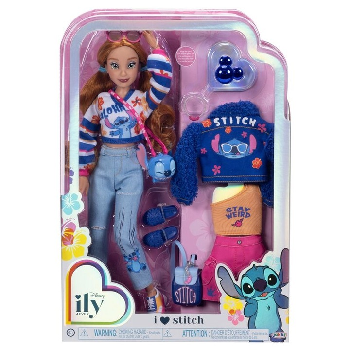 Papusa Disney Stitch ily 4Ever Fashion doll