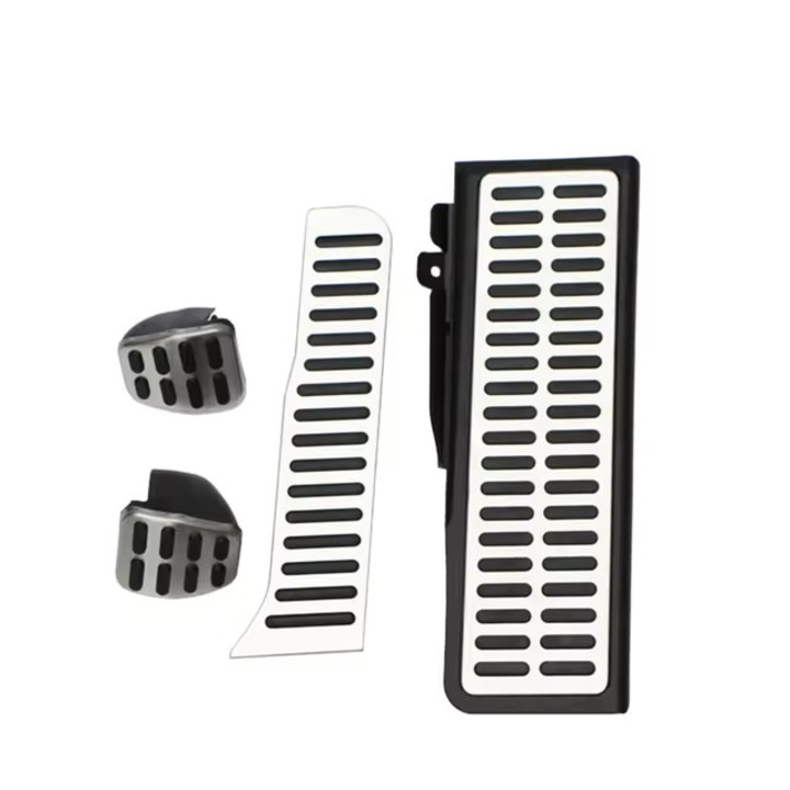 4 db rozsdamentes acél pedáldísz készlet, VW Volkswagen Golf 5 6, Octavia, Jetta, Scirocco, MK5, MK6 kompatibilis kézi sebességváltó