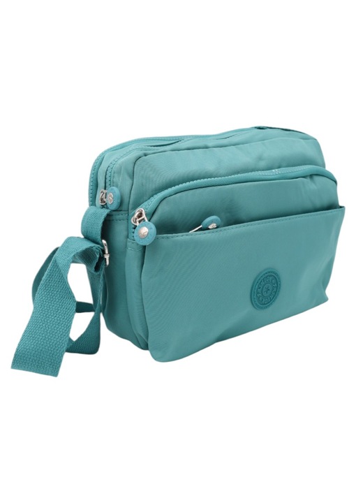 Дамска чанта за през рамо, здрав материал, регулируема презрамка, N54 тюркоаз