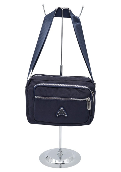 Női crossbody táska R241, állítható pánttal, kék