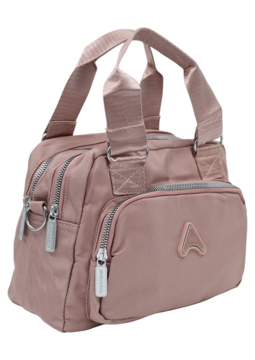 Női táska füllel, állítható és levehető pánttal, R306 rózsaszín