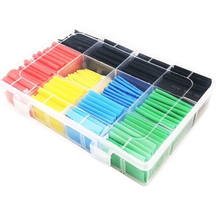 530 db-os zsugorcsöves készlet, WELUOT, többszínű