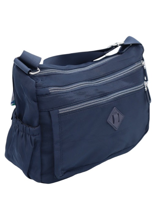 Дамска чанта, изработена от текстил с регулируема презрамка, R1014 синя