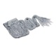 Perdea cu tiv lat, WELUOT, poliester, 1M x 2M, argintie