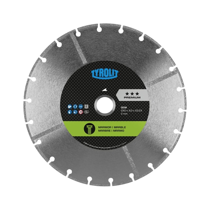 Disc diamantat taiat marmura, UC3 180x3x22.23 Premium, 315966 Tyrolit