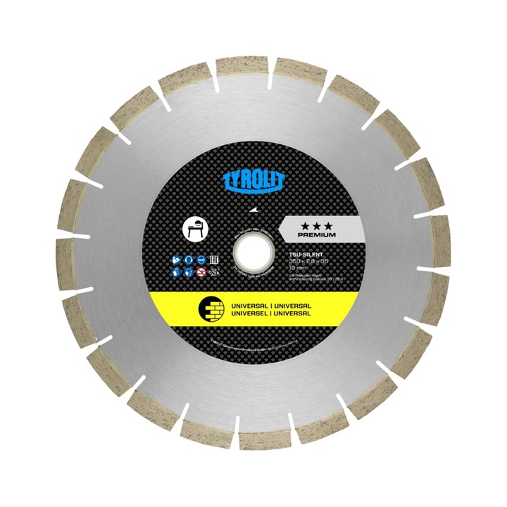 Disc diamantat taiat materiale constructii C1GW 900×4.8×60/55 TSU Premium, 34305288 Tyrolit