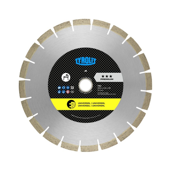 Disc diamantat taiat materiale constructii C1W 1000×4, 8×60 TSU Premium, 34171031 Tyrolit