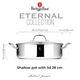 Rozsdamentes acél edény fedővel 28 cm, 3.8 L Berlinger Haus Eternal Collection BH 8515, Eterna tapadásmentes bevonattal, minden főzőlaphoz alkalmas