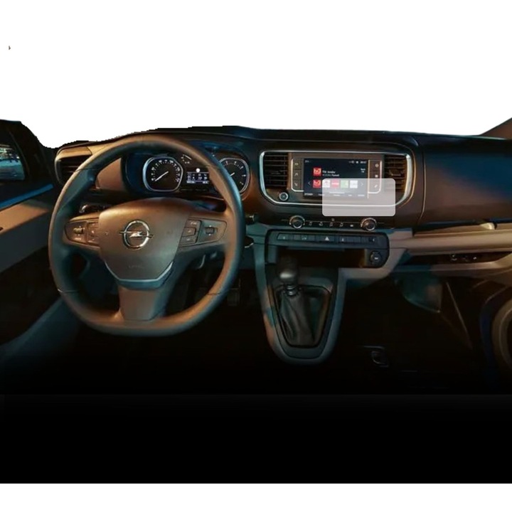 Folie Protectie Navigatie Opel Movano 2024+, Duragon, protectie Display Navigatie, silicon Mat, Anti-zgarieturi, Anti-amprenta, Anti-reflex, Regenerabila, Flexibila, Anti-Shock, kit instalare