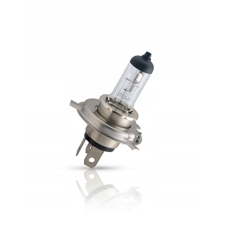 Set 2 becuri auto halogen pentru far Philips Longlife EcoVision H4 60/55W 12V 12342ELC2