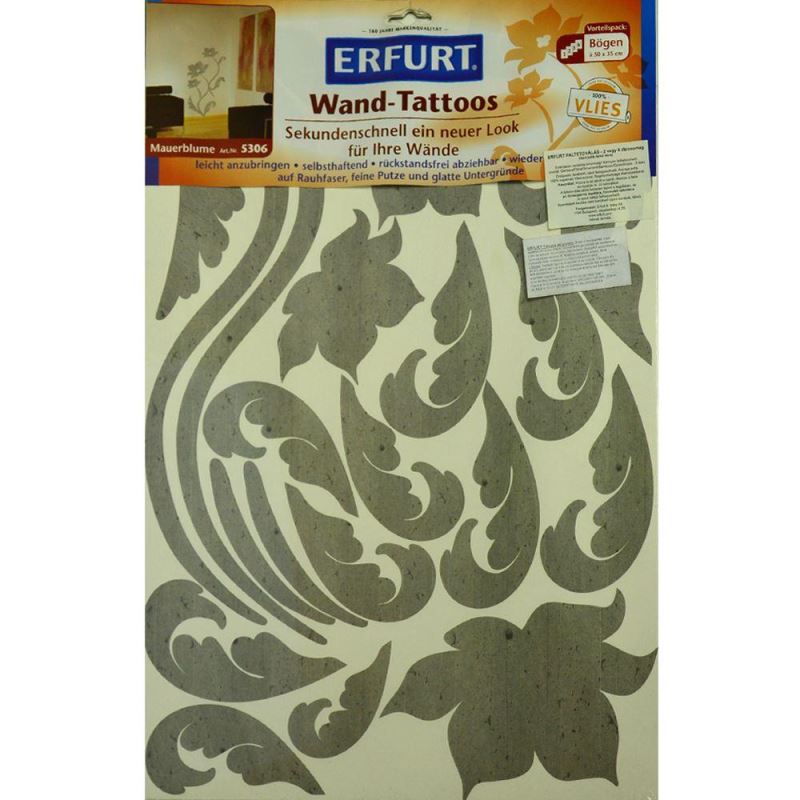 Sticker decorativ perete FLORI DE GHEATA, ERFURT & SOHN GERMANIA, 4 foi