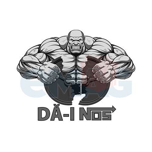 Sticker Auto ,,Da-i Nos”, 20x16 cm