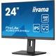 Monitor LED IPS iiyama ProLite XUB2493HSU-B6 23.8" Full HD, 100Hz, 1ms, HDMI, DisplayPort, HUB USB 2x2.0, HAS (150mm), Flicker-free + Blue light