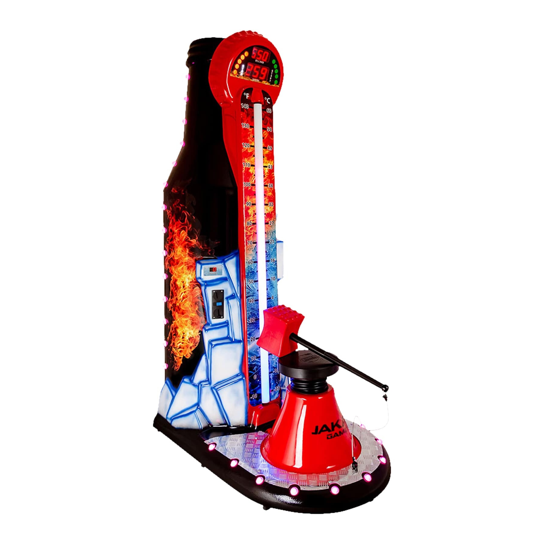 Consola de distractie Hammer Bottle, JAKAR GAMES, cu LED-uri RGB