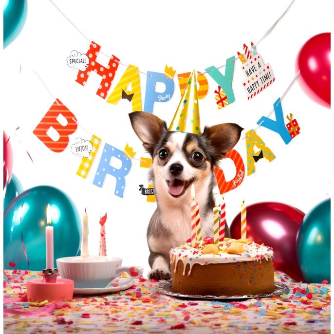 Banner Happy Birthday 100x200 cm, toolsy, Rola de Ata Inclusa
