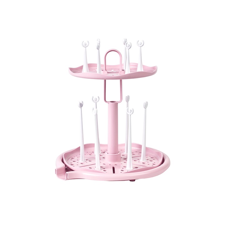 Suport pentru uscare biberoane, Roz