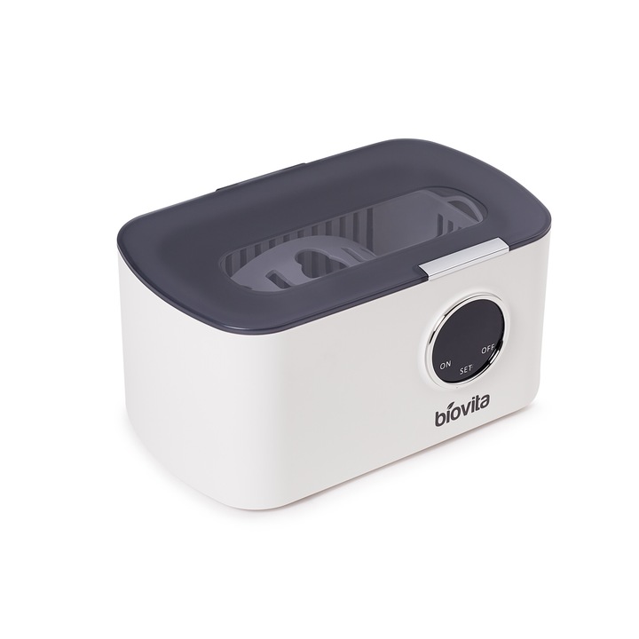 Aparat pentru Curatare cu Ultrasunete, Biovita CRISTAL, 600 ml, 50W, Timer, Compact