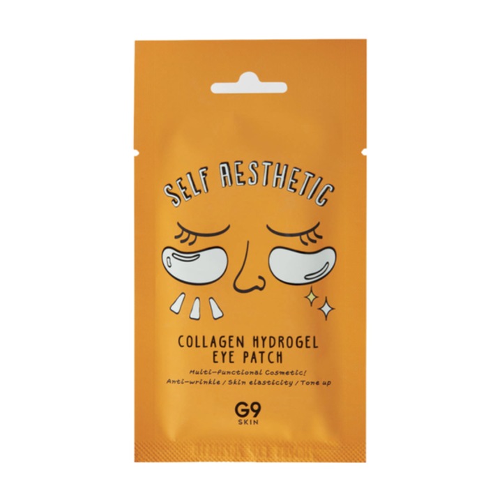 Set de 5 plasturi cu hidrogel pentru ochi, G9Skin, cu colagen si niacina, 3g