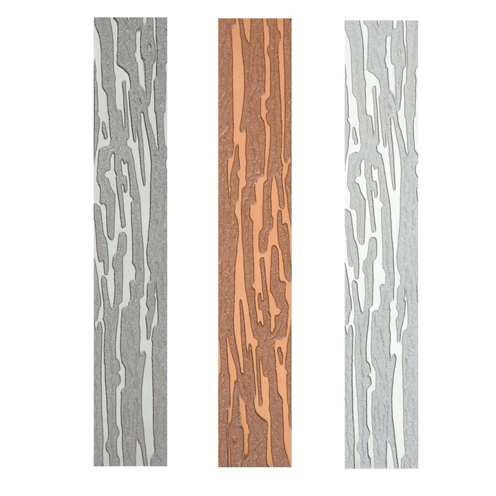 Сгъваема врата, ПВЦ, 8 прозореца, Бял, 100х203 см