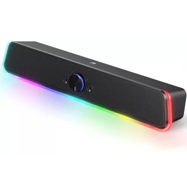 Саундбар за игри, Welout, 320, три RGB режима, сензорно управление, 3,5 mm жак, USB, черен