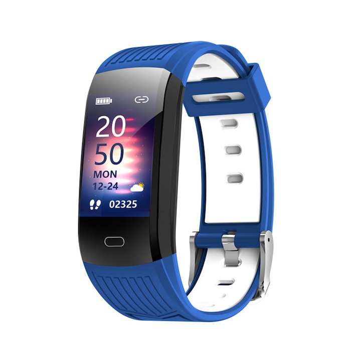 Фитнес гривна с монитор за сън, 0.96-инчов тракер за активност с брояч на стъпки, калории, водоустойчив фитнес часовник за жени и мъже