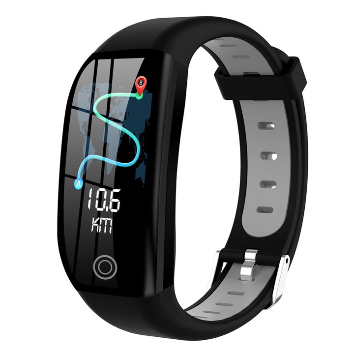 Ceas fitness smartwatch copii, impermeabil IP68 cu monitor ritm cardiac, monitor somn, pedometru, rosu