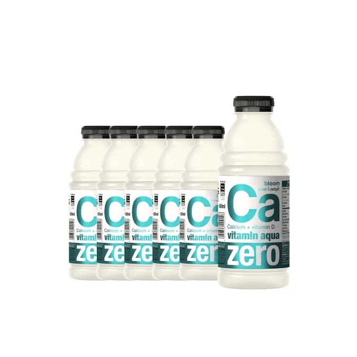 Apa cu Vitamine si Calciu, suc de cocos si ananas, 6 x 0.6 L, Vitamin Zero zahar