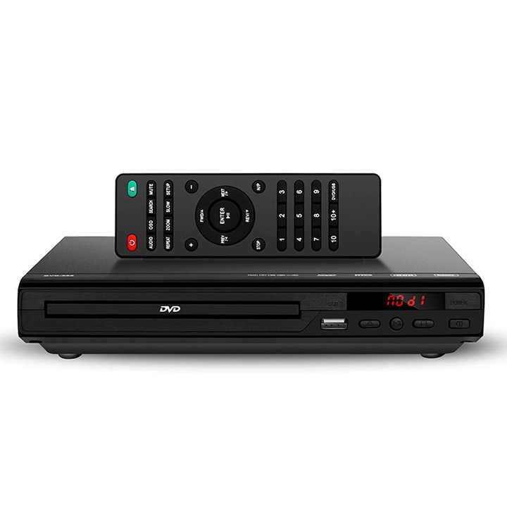 Cozevdnt DVD плейър, 1080p, компактен дизайн, множество видео връзки
