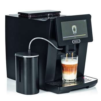 Espressor automat BEEM, Profession, rezervor apa 2l, 14 programe, capacitate boabe cafea 250g, ecran tactil LCD 7''TFT, 19 bar, oprire automata, recipient pentru lapte 600ml, rasnita conica, autocuratare, indicator decalcifiere, usor de utilizat, negru Espressor automat BEEM, Profession, rezervor apa 2l, 14 programe, capacitate boabe cafea 250g, ecran tactil LCD 7''TFT, 19 bar, oprire automata, recipient pentru lapte 600ml, rasnita conica, autocuratare, indicator decalcifiere, usor de utilizat, negru