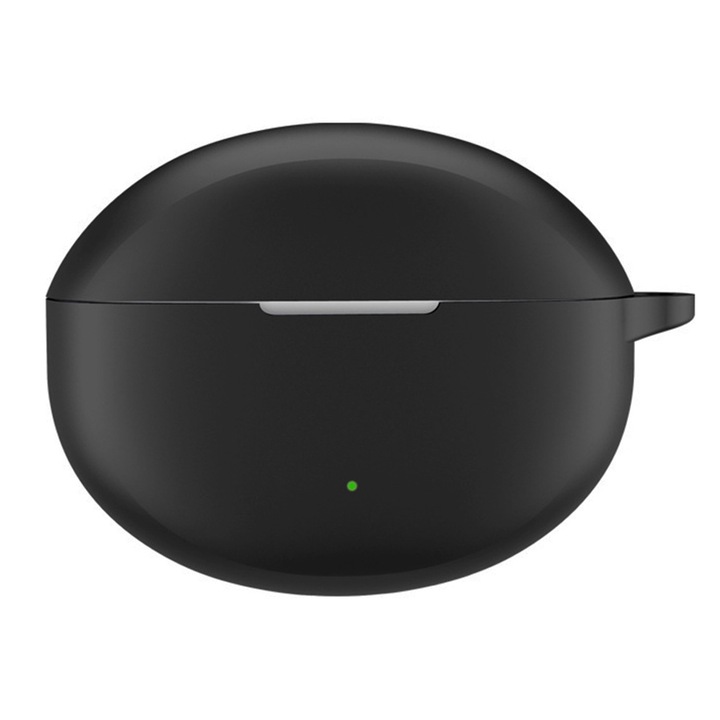 Husa Protectie Casti compatibila OnePlus Buds 3 Pro, OPTIM SOLUTION, Smooth Ultrathin Eco-friendly Material, Incarcare Wireless, Optim 360° Ultra Protection, Negru