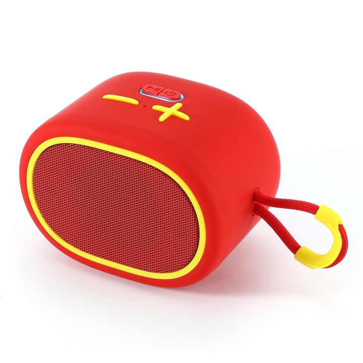 Boxa portabila A189 LED Colorful 3D Night Light, Bluetooth Speaker Base, Radio FM, Negru