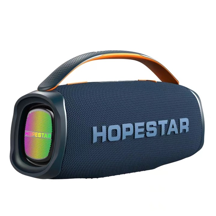 Boxa portabila HOPESTAR A40, 80W, Bluetooth 5.0, IPX6, Autonomie 15 ore, albstra