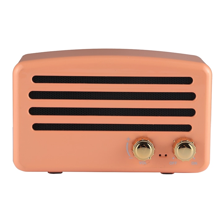Boxa portabila A+ K1, Bluetooth 5.0, Subwoofer, Radio FM, Ceas, Negru