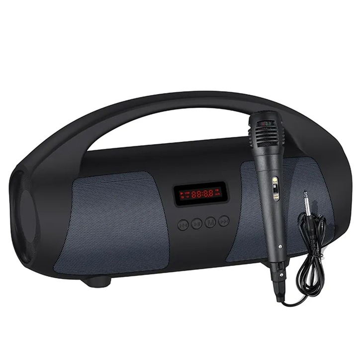 Boxa portabila NewRixing NR2055, TWS, Bluetooth 5.0, Microfon, Autonomie 12 ore, albastru