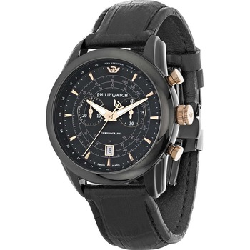 Ceas barbatesc Philip Watch R8271996004 Quartz Negru Ceas barbatesc Philip Watch R8271996004 Quartz Negru