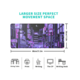 Mousepad, Cyberpunk Urban Street, 800x300x1.5mm, antiderapant, albastru/mov
