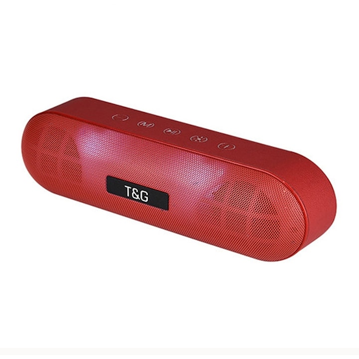 Boxa portabila T&G TG113, Bluetooth, Bass puternic, Radio FM, rezistent la apa, albastru
