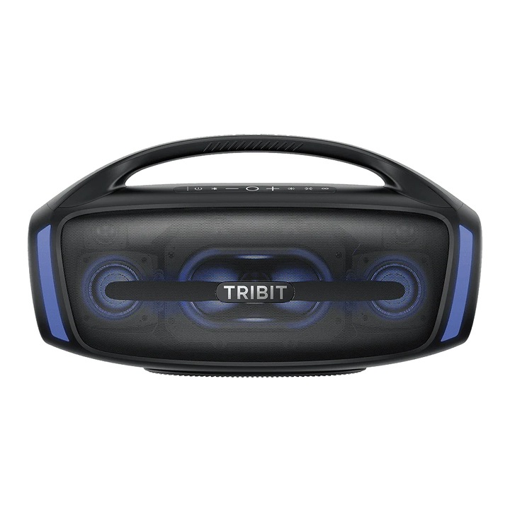 Преносим високоговорител Tribit StormBox Blast 2, 200 W, безжичен, RGB светлинно шоу, XBass, TWS, Bluetooth 5.4, водоустойчив IP67, Powerbank, караоке