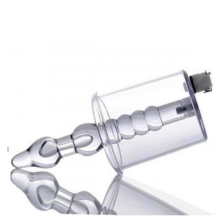 Tom Of Finland anális pumpa, átlátszó, 6,75x7,62 cm, 208 g, akril anyag