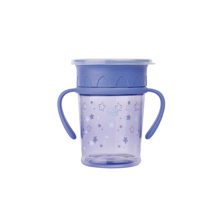360°-os cseppálló bögre "Amazing Cup" - 270 ml, kék