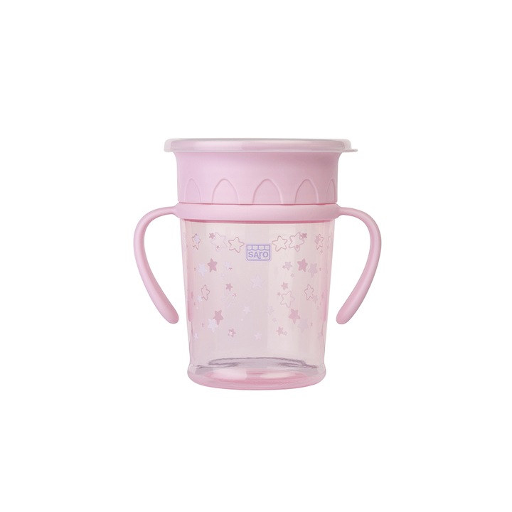360º-os csepegésmentes bögre "Amazing Cup" - 270 ml, Rose