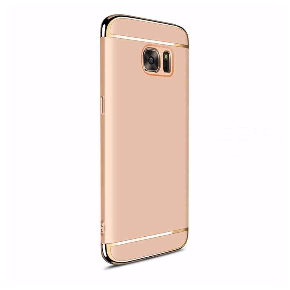 Husa carcasa 3in1 Electroplating pentru Samsung Galaxy S6, roz