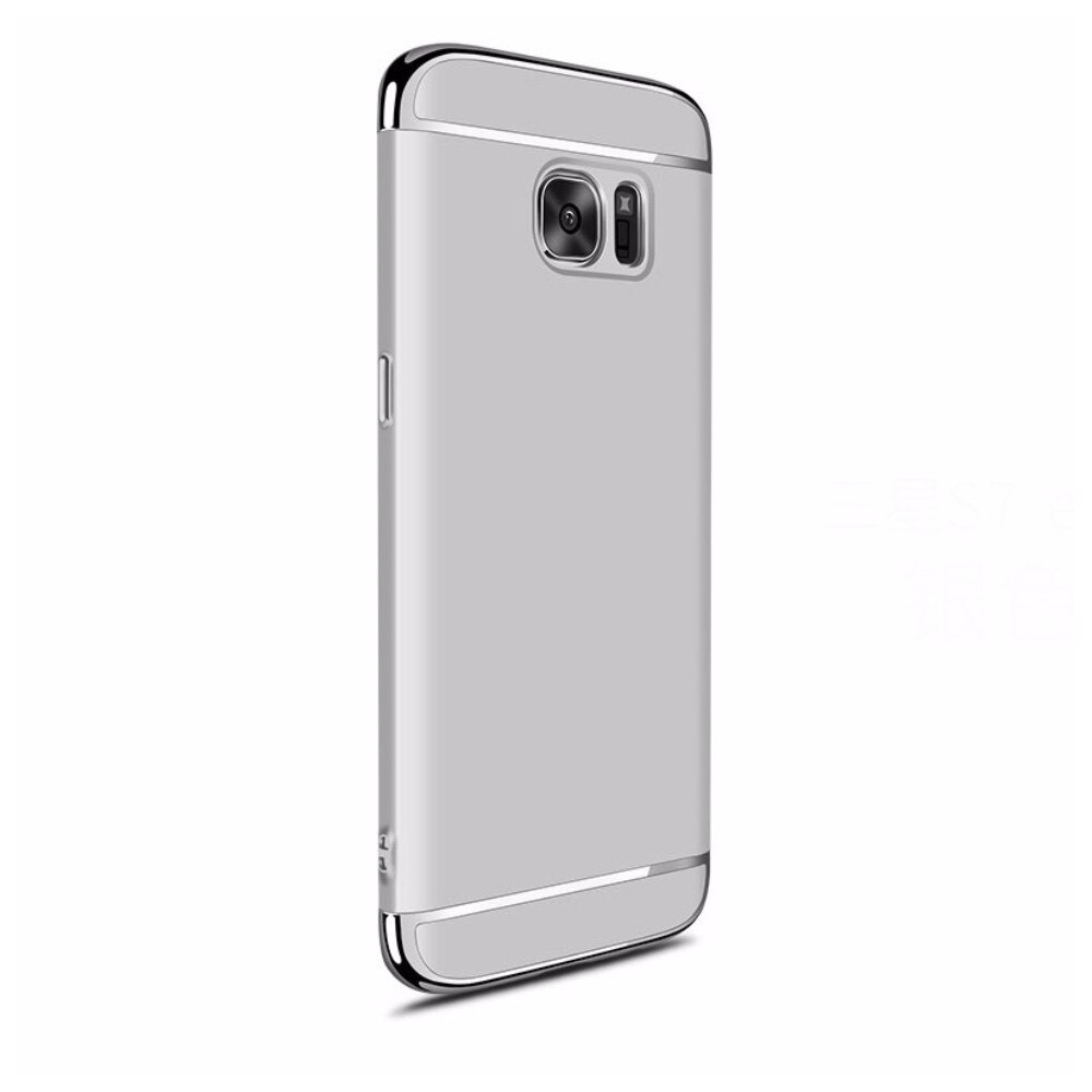 Husa carcasa 3in1 Electroplating pentru Samsung Galaxy S6, argintiu