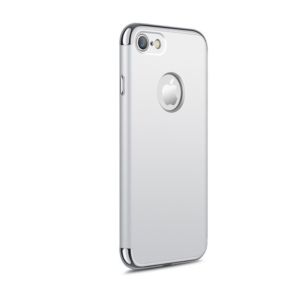 Husa carcasa 3in1 Electroplating pentru iPhone 7/8, argintiu